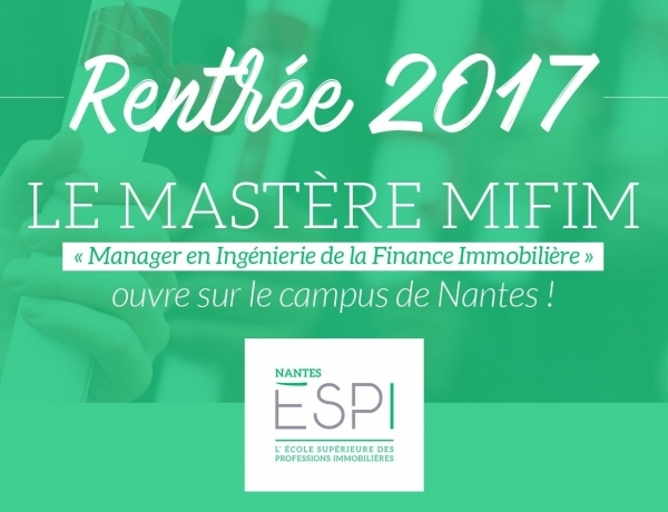 NANTES : Le Mastère MIFIM ouvre à la rentrée 2017 !